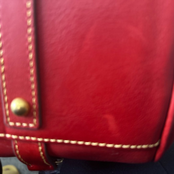 NWT Dooney and Bourke Red Florentine Satchel - Picture 14 of 15